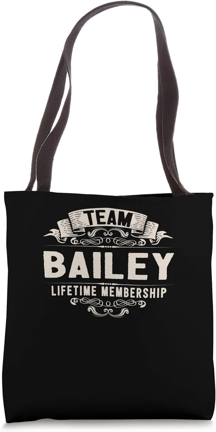 Team Bailey Lifetime Membership Retro Kenosha Vintage Tote Bag