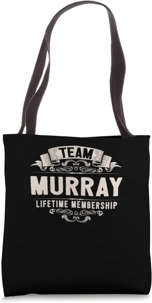 Team Murray Lifetime Membership Retro Active Vintage Tote Bag