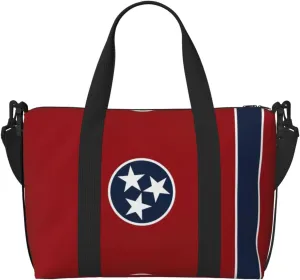 Tennessee state flag Duffel Bags for Traveling - Lightweight Personal Item Travel Bags for Women, Gym Bags for Men