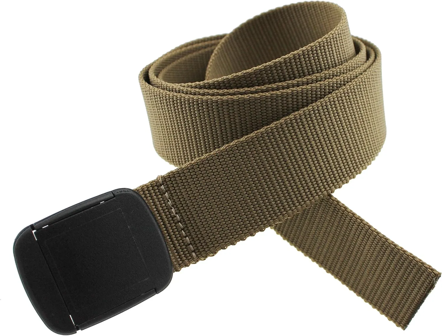 Thomas Bates Nylon Outdoor Hiker Belt Easy Trim Webbing for Perfect Fit Up to Size 42in Heavy Duty Plastic Adjustable Buckle