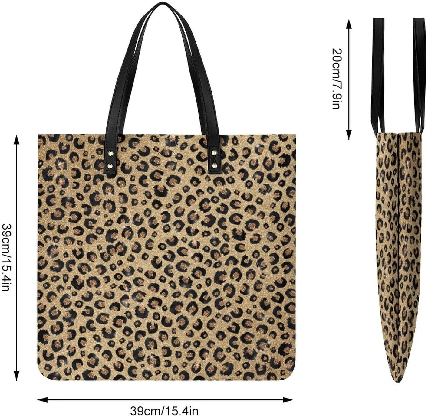 TigerPrint Fashionable All Printed Leather Handbag Unisex