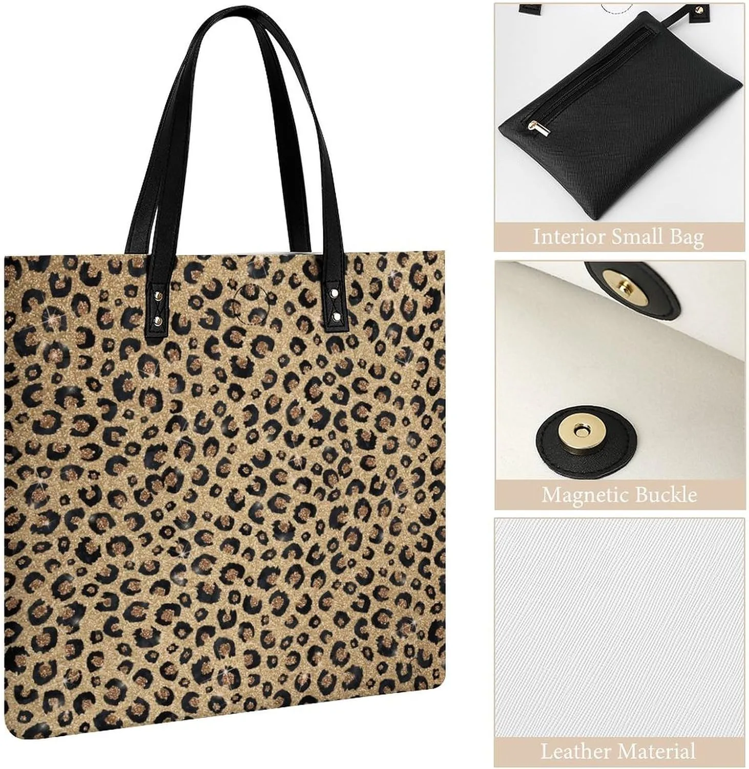 TigerPrint Fashionable All Printed Leather Handbag Unisex