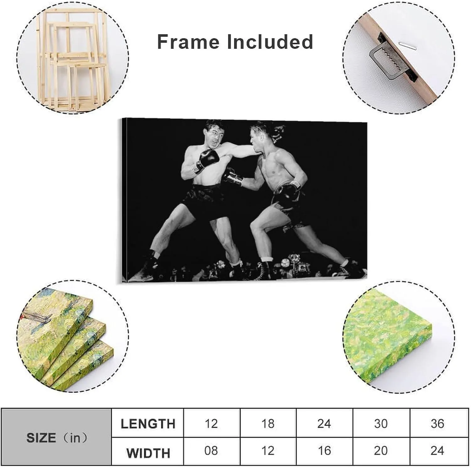 Tony Zale Boxing Poster (3) Canvas Art Poster And Wall Art Picture Print Modern Family Bedroom Decor Posters 20x30inch(50x75cm)