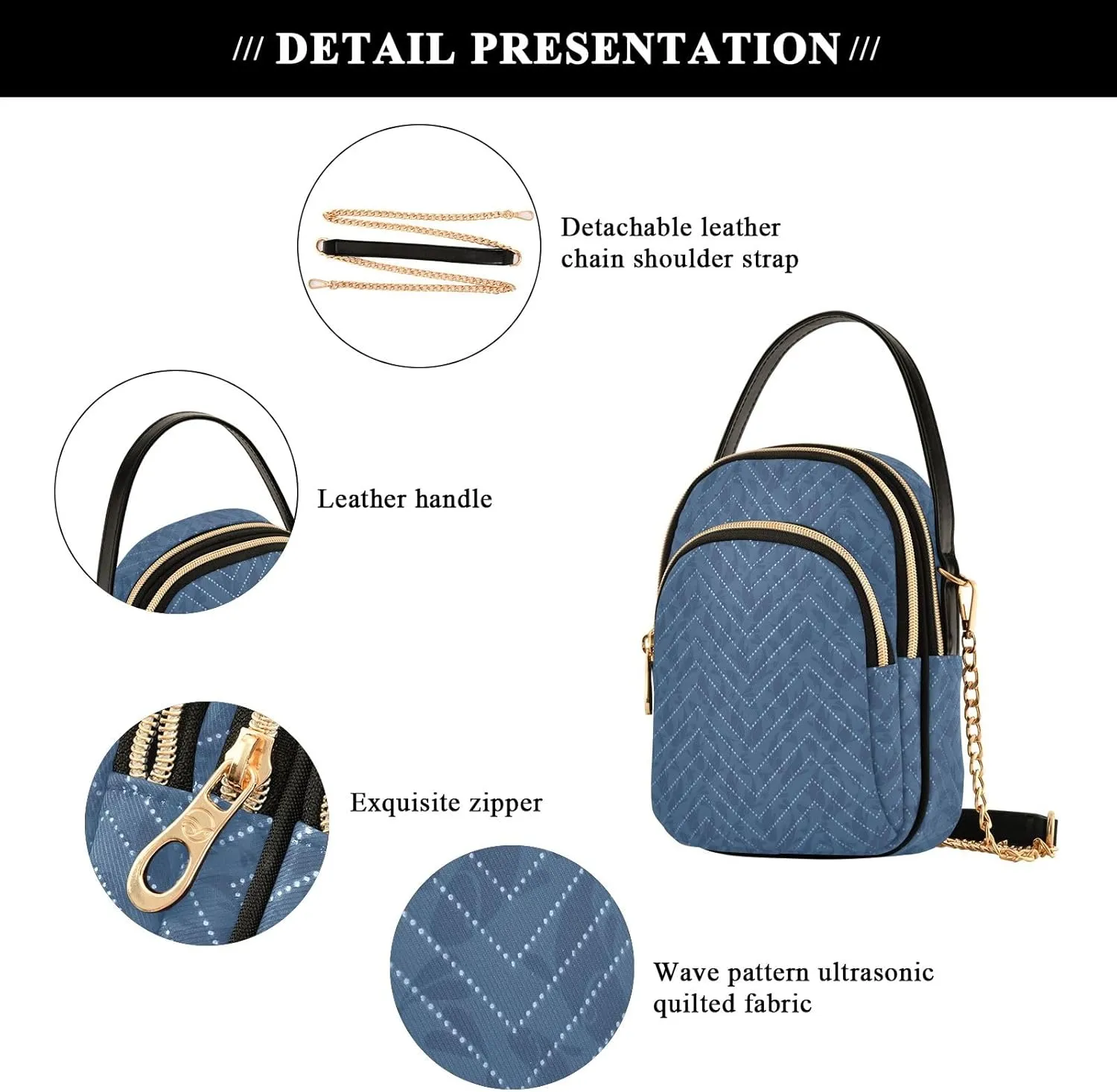 Top View of Beach with Sand Handbags for Women Crossbody Bag Shoulder Handbags