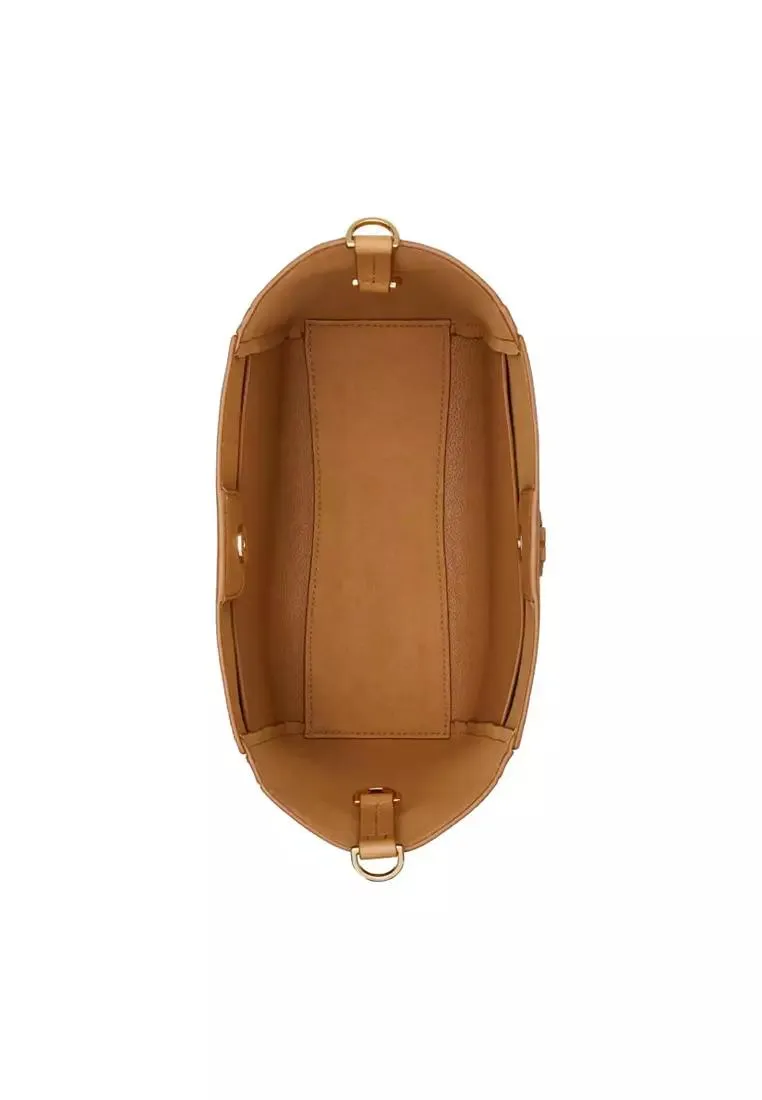 TORY BURCH Stylish Mini Leather Handbag - 25 cm x 25.5 cm