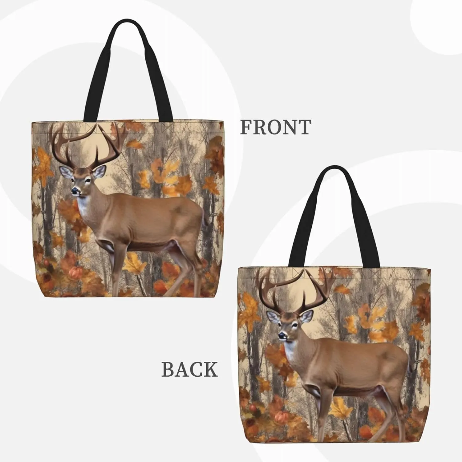 Tote Bag for Women Cute Pomeranian Shoulder Bag with Zipper Handbag Large Capacity Reusable Grocery Bag
