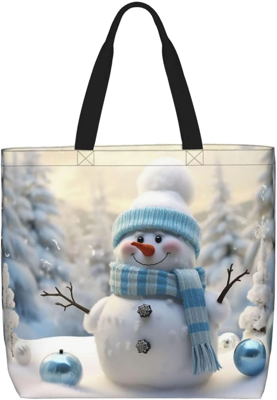 Tote Bag for Women Cute stars Shoulder Bag with Zipper Handbag Large Capacity Reusable Grocery Bag