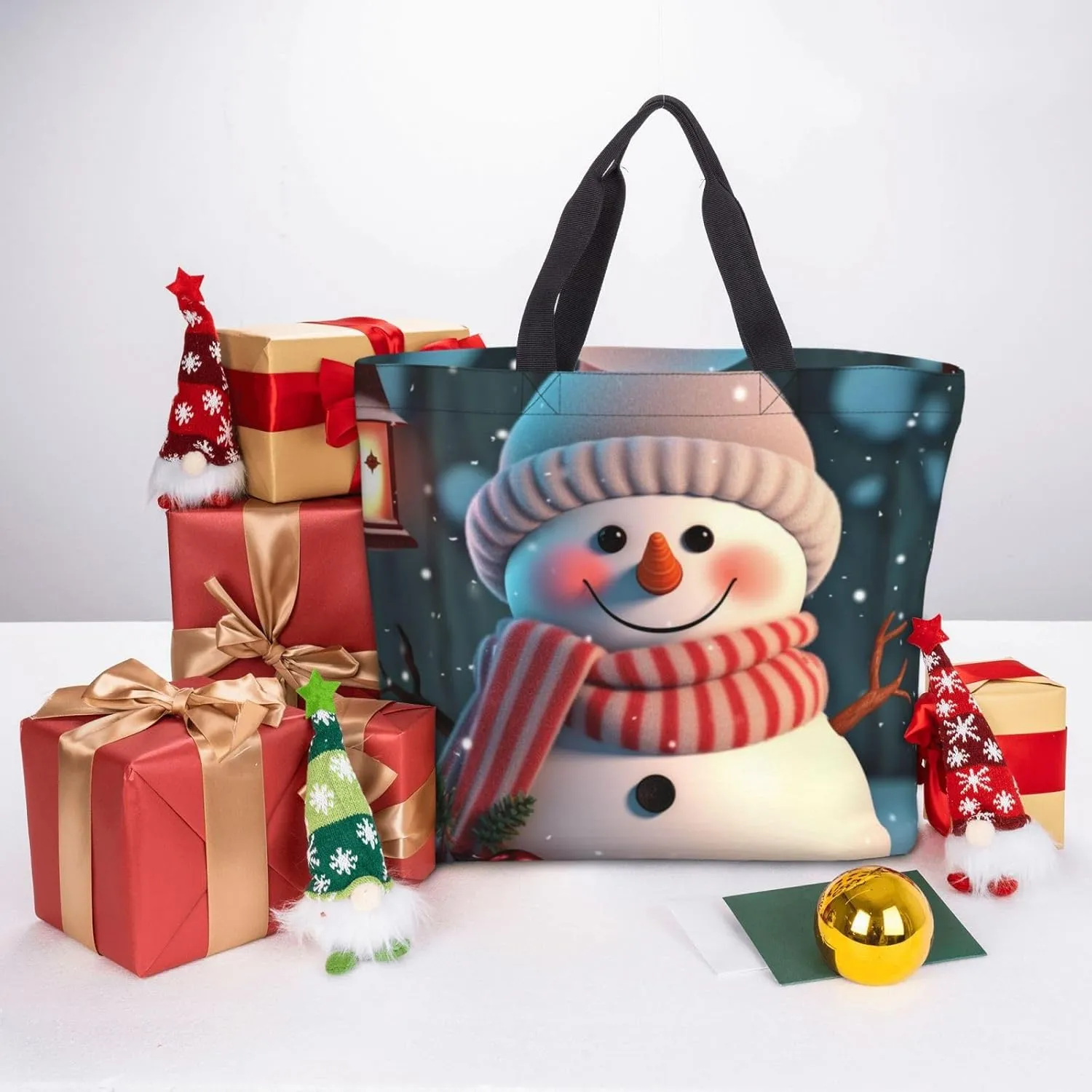 Tote Bag for Women Dog on the lawn Shoulder Bag with Zipper Handbag Large Capacity Reusable Grocery Bag