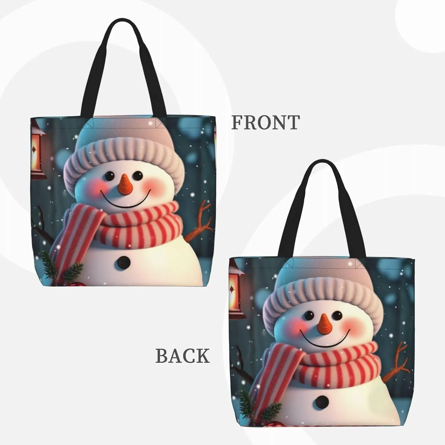 Tote Bag for Women Dog on the lawn Shoulder Bag with Zipper Handbag Large Capacity Reusable Grocery Bag