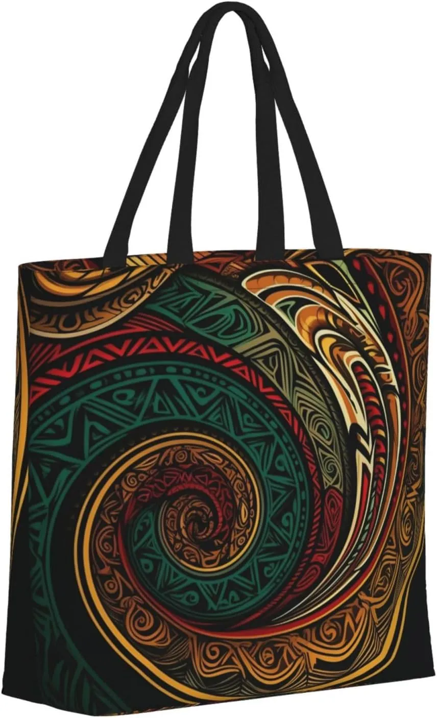 Tote Bag for Women Dolphin jumping in water Shoulder Bag with Zipper Handbag Large Capacity Reusable Grocery Bag