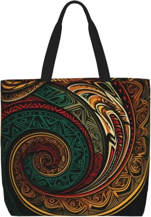 Tote Bag for Women Dolphin jumping in water Shoulder Bag with Zipper Handbag Large Capacity Reusable Grocery Bag