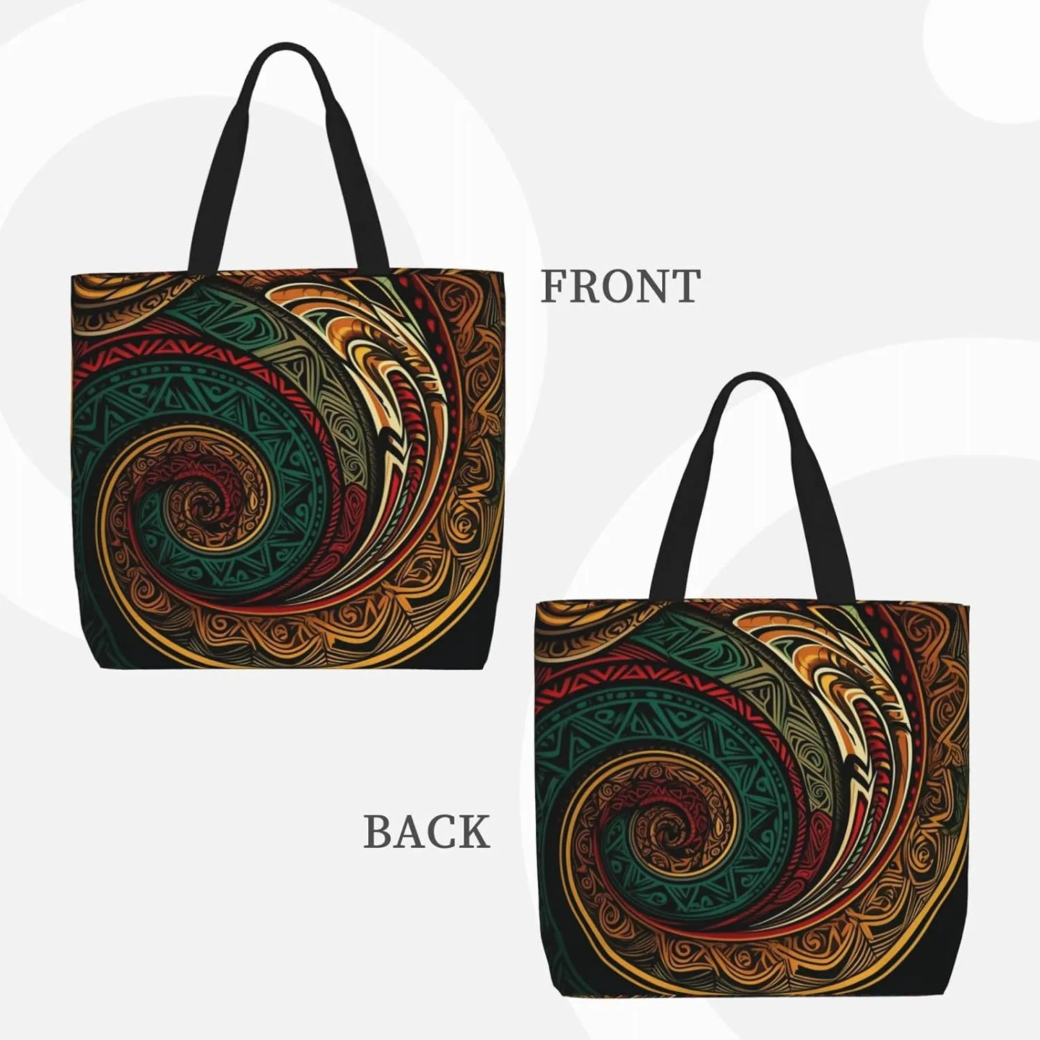 Tote Bag for Women Dolphin jumping in water Shoulder Bag with Zipper Handbag Large Capacity Reusable Grocery Bag