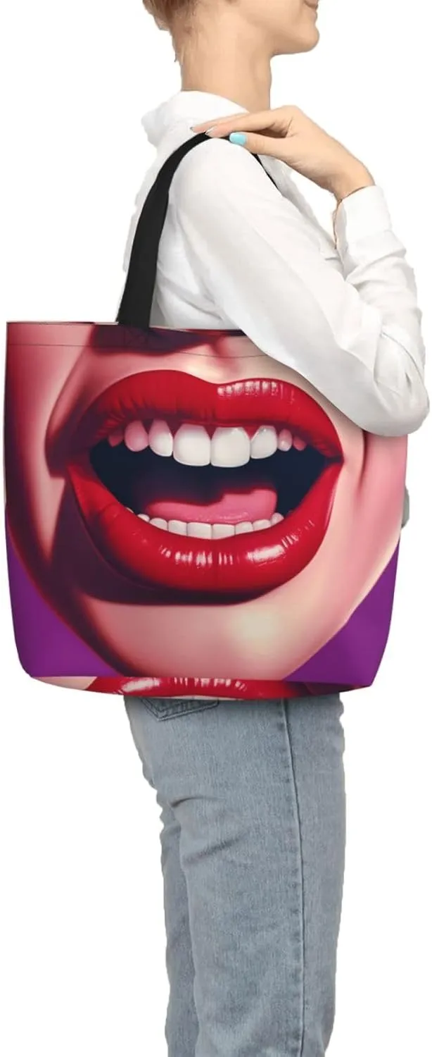 Tote Bag for Women Dolphin jumping in water Shoulder Bag with Zipper Handbag Large Capacity Reusable Grocery Bag
