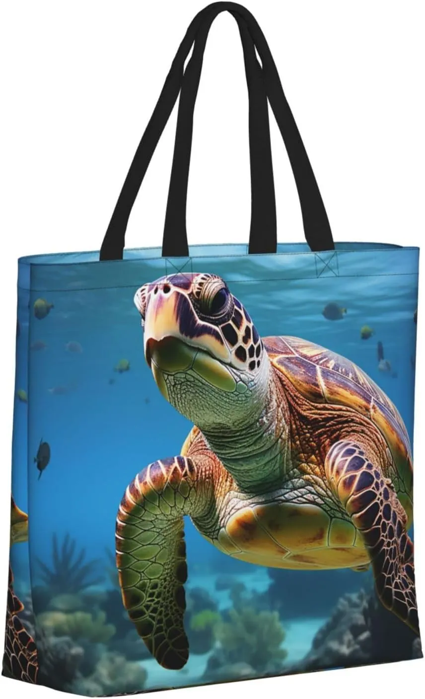Tote Bag for Women Landscape of Monument Valley Shoulder Bag with Zipper Handbag Large Capacity Reusable Grocery Bag