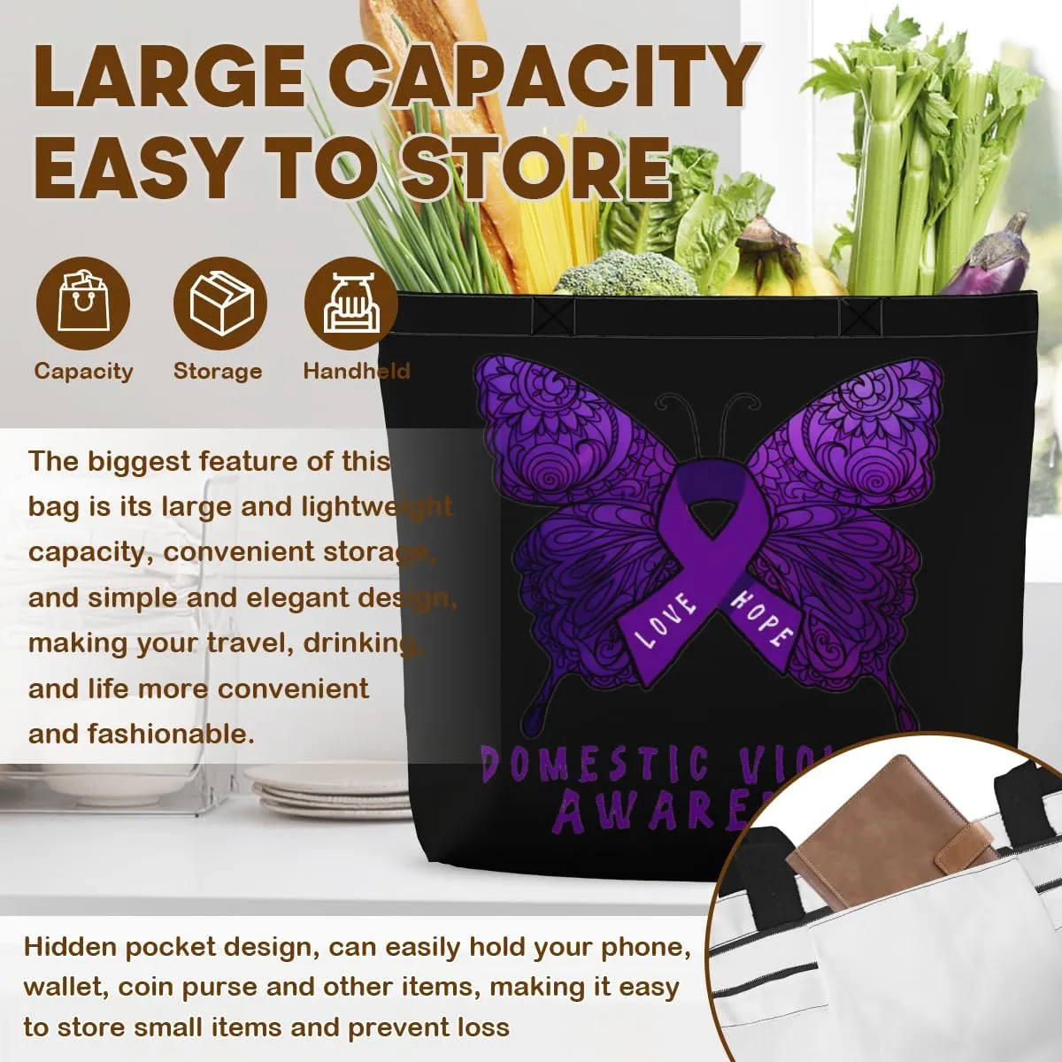 Tote Bag for Women Men Large Reusable Beach Shoulder Bags With Zipper for Gym Shopping Travel Gifts Yoga
