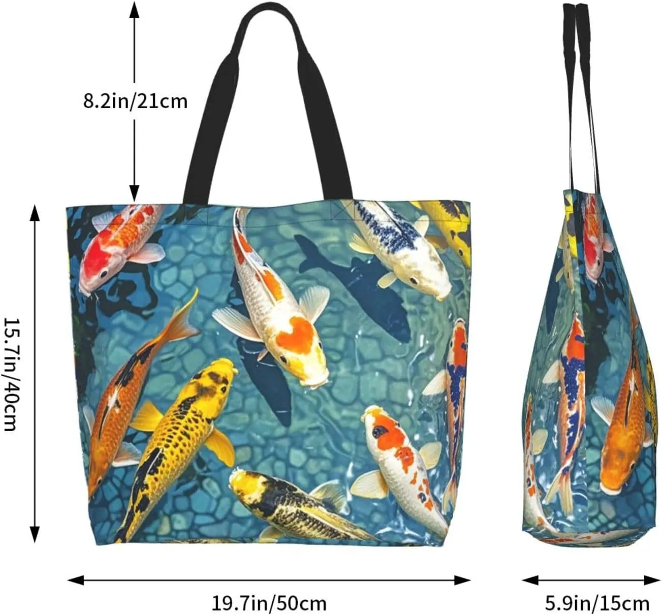 Tote Bag for Women Modern Mid Century Grocery Bag Foldable Shopping Bags Reusable Large Tote Bag