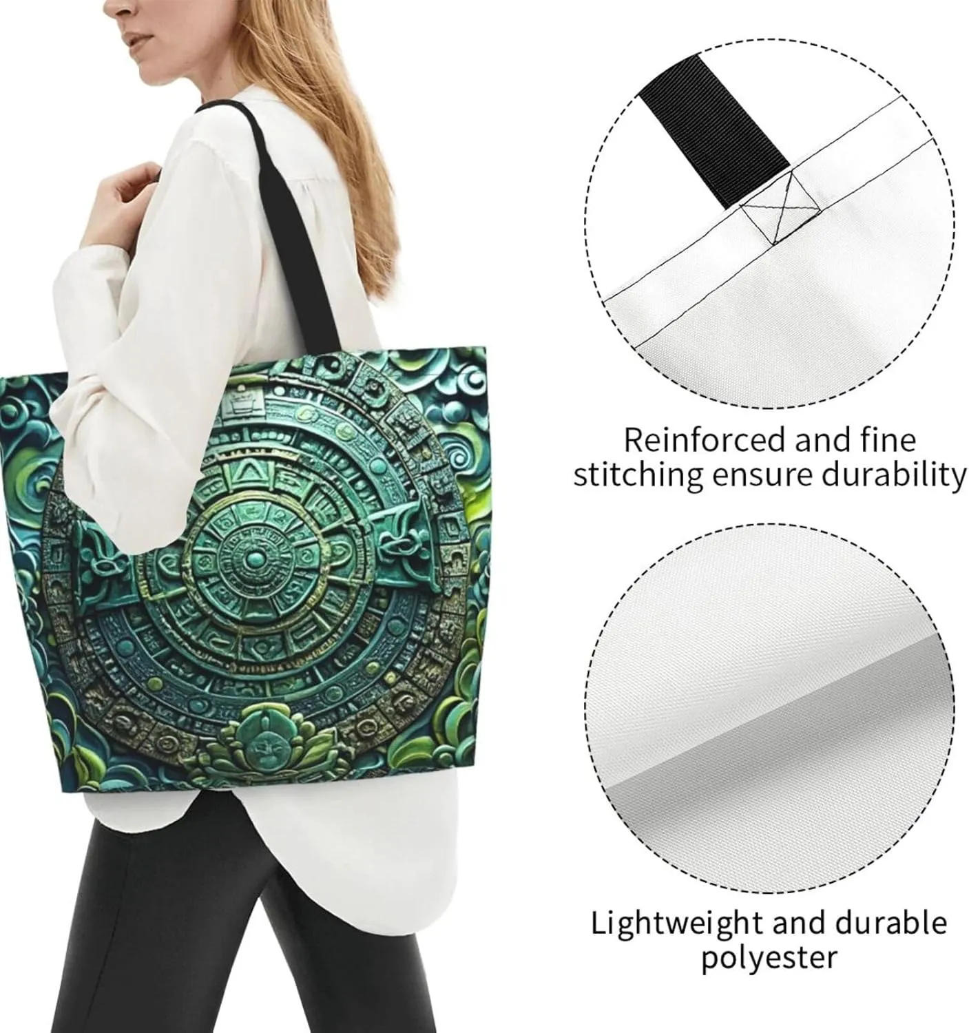 Tote Bag for Women Modern Mid Century Grocery Bag Foldable Shopping Bags Reusable Large Tote Bag
