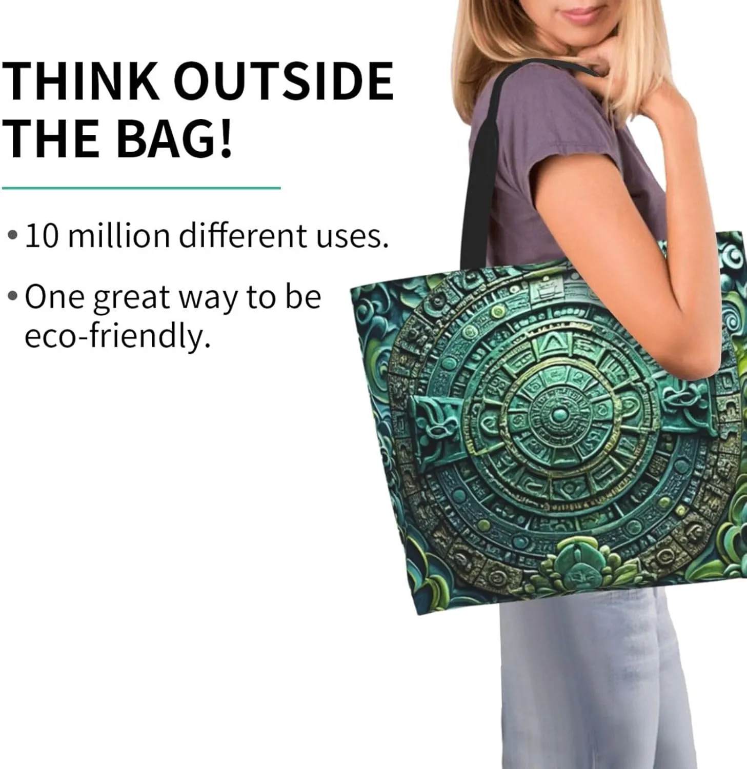 Tote Bag for Women Modern Mid Century Grocery Bag Foldable Shopping Bags Reusable Large Tote Bag
