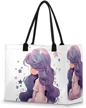 Tote Bag for Women Reusable Canvas Shoulder Bag