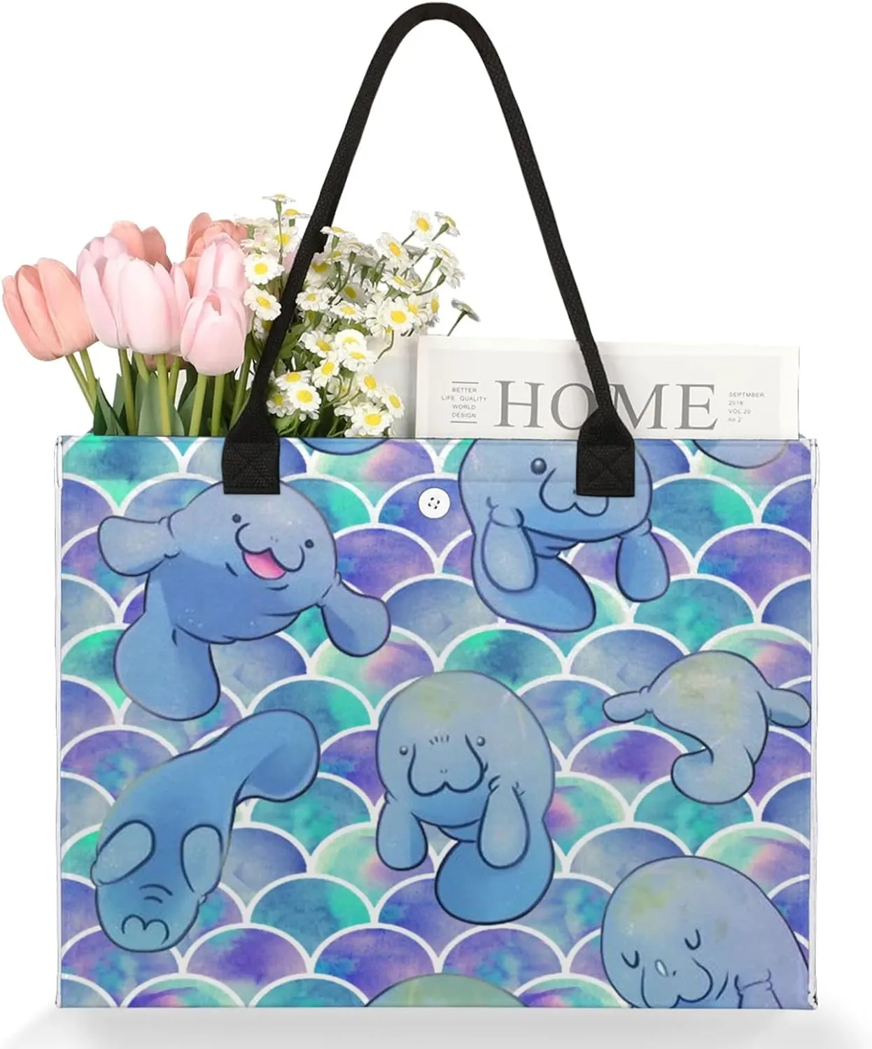 Tote Bag for Women Reusable Canvas Shoulder Bag