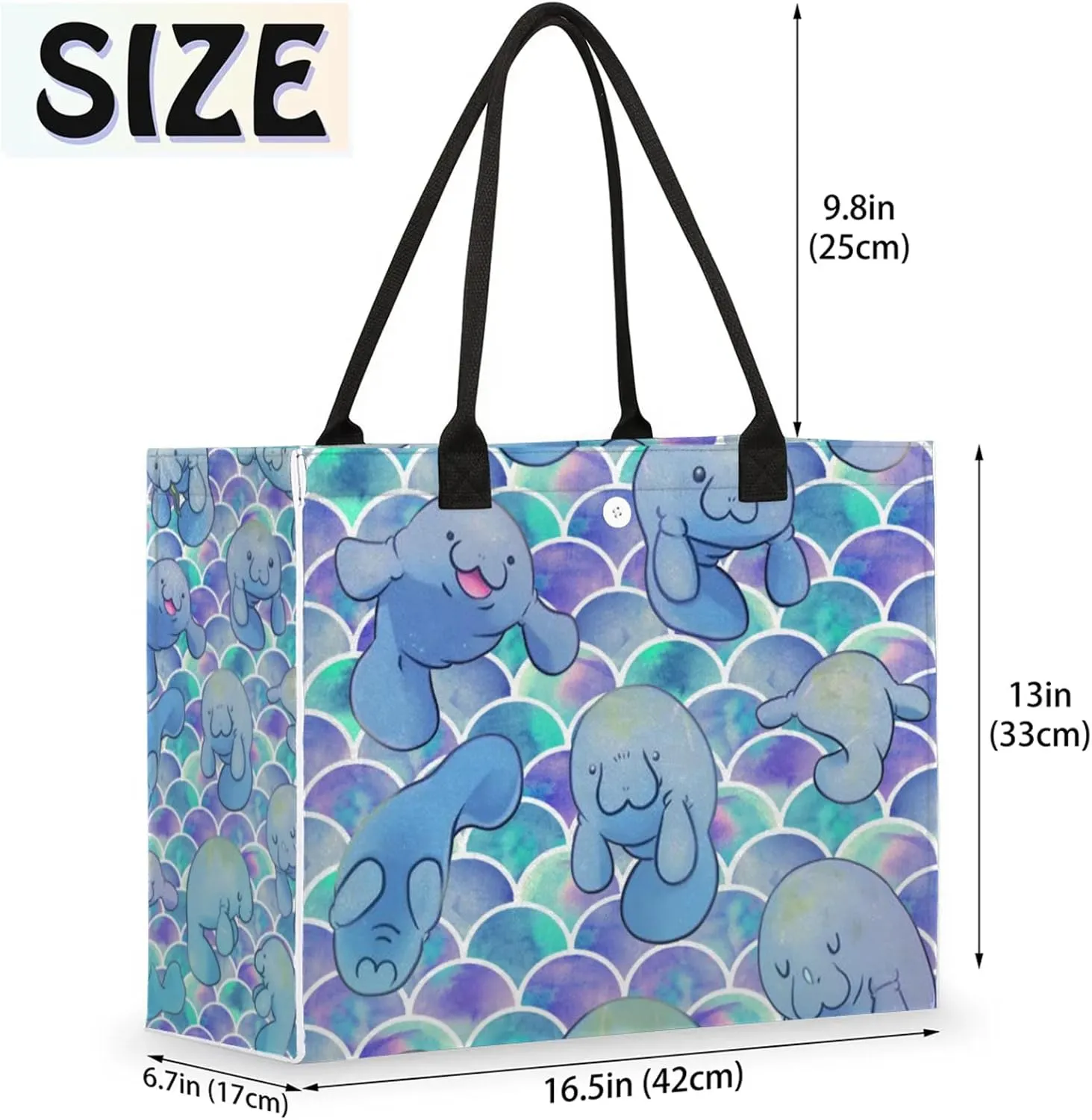 Tote Bag for Women Reusable Canvas Shoulder Bag