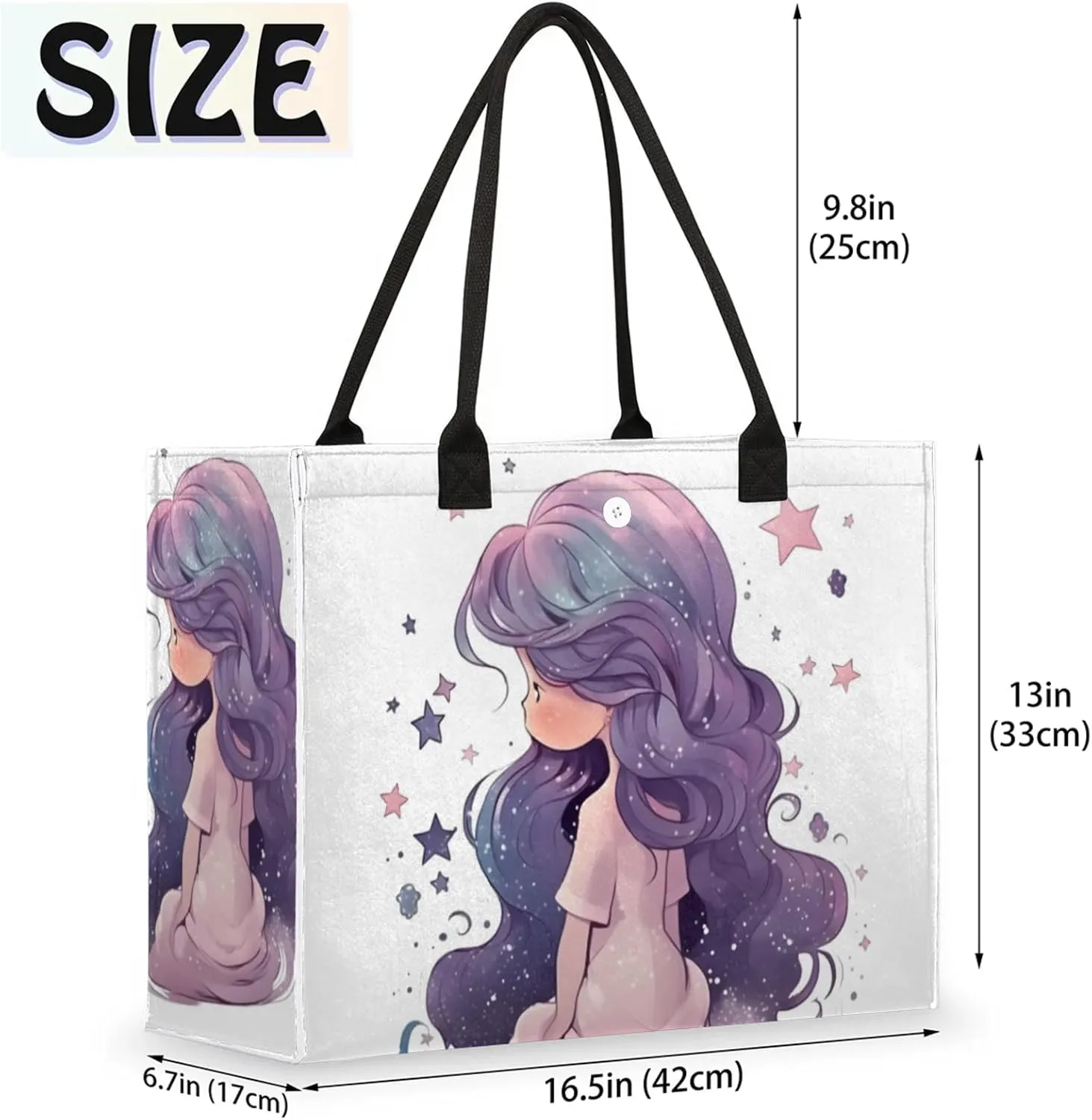 Tote Bag for Women Reusable Canvas Shoulder Bag