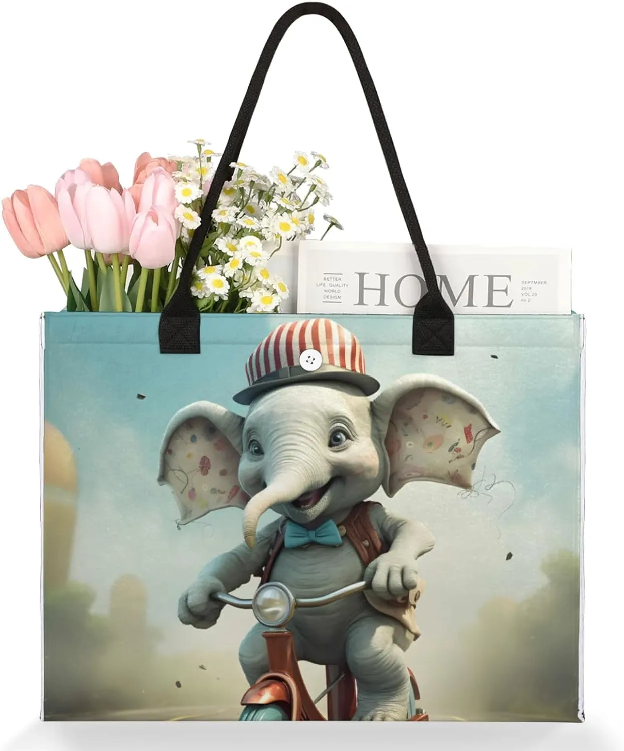 Tote Bag for Women Reusable Canvas Shoulder Bag