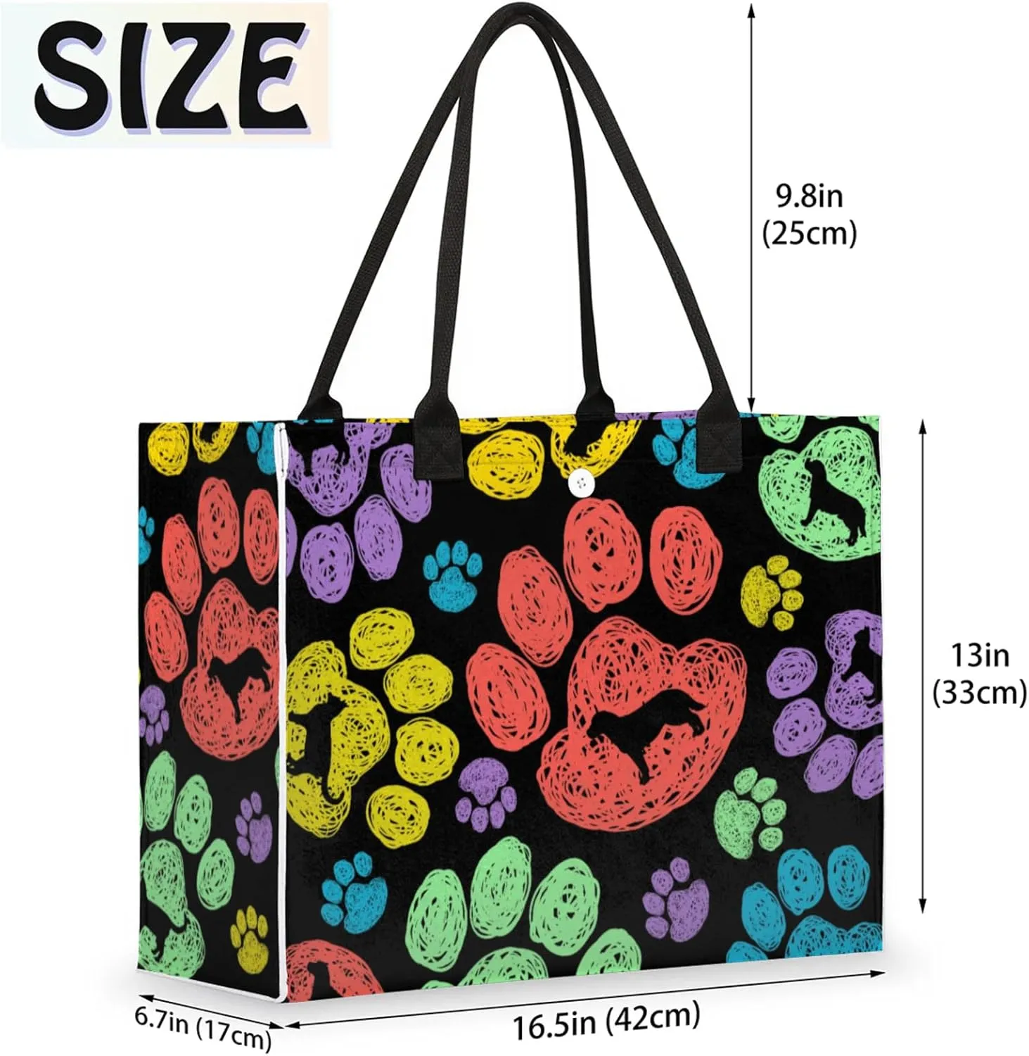 Tote Bag for Women Reusable Canvas Shoulder Bag