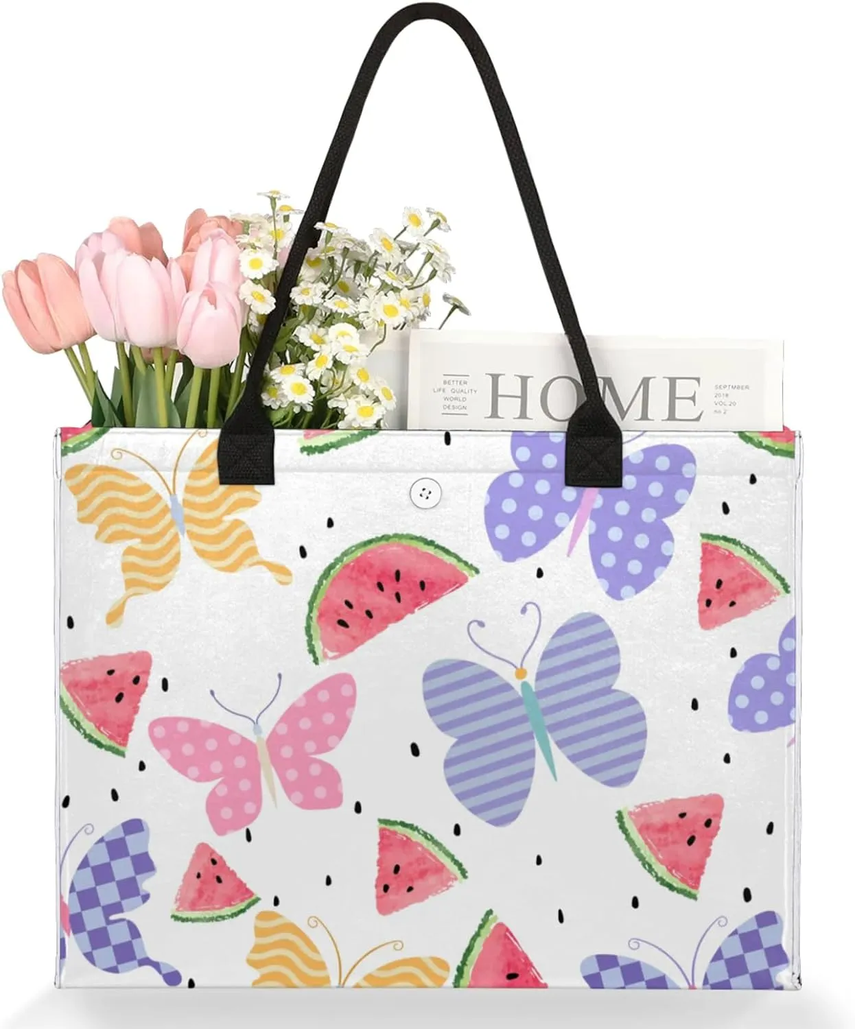 Tote Bag for Women Reusable Canvas Shoulder Bag