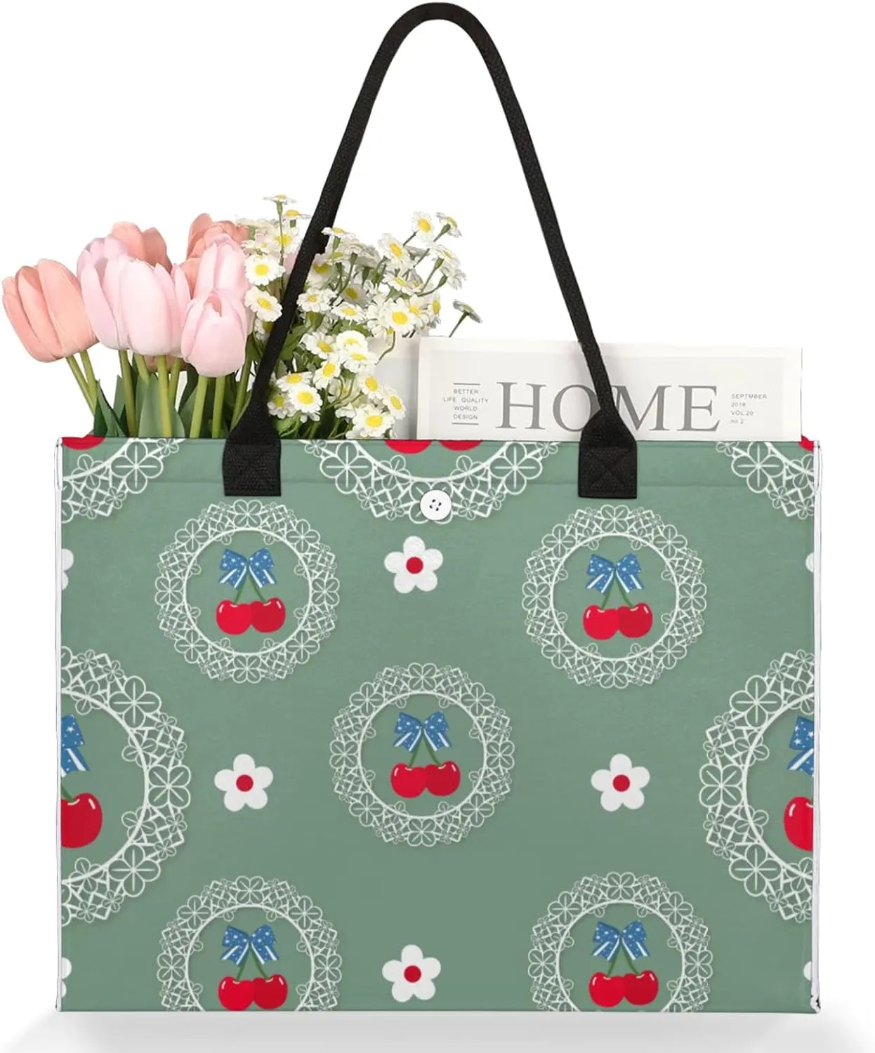 Tote Bag for Women Reusable Canvas Shoulder Bag