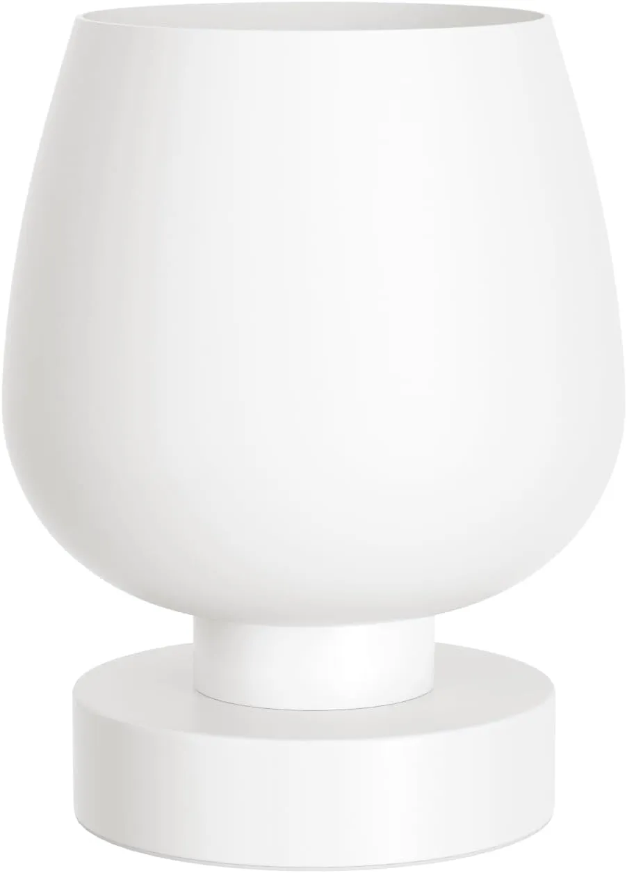 Touch Bedside Table Lamp Set of 2 - Small Bedside Lamp for Bedroom Living Room Night Stands, Desk Lamp with White Glass Shade for Small Spaces, 3 Way Dimmable, LED Bulbs, Gifts