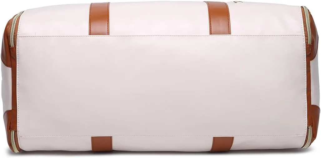 Travel Bag, Garment Bags for Travel, Carry On Garment Bag, Large Capacity Multifunctional Storage Bag (Beige)