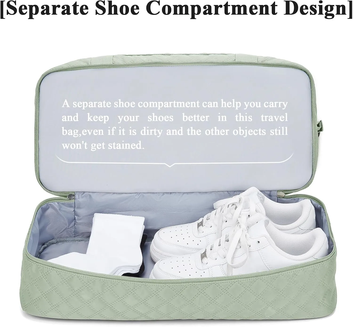 Travel Duffel Bag with Shoes Compartment, Overnight Weekender Bags for Women,Carry on Personal Item Bag