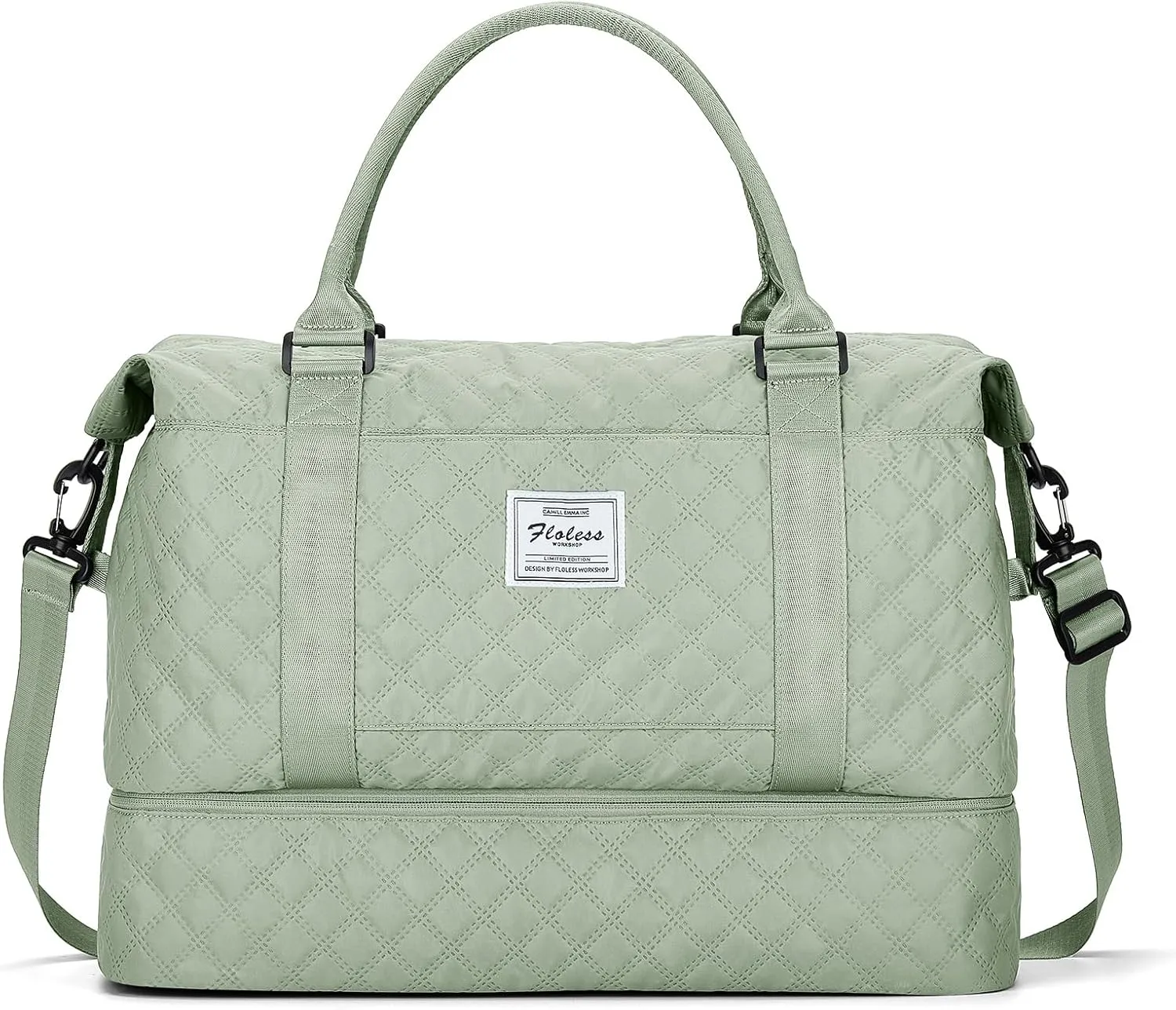 Travel Duffel Bag with Shoes Compartment, Overnight Weekender Bags for Women,Carry on Personal Item Bag