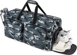 Travel Duffel Bags 85L,Gym Bag, Travel Bag, Duffle Bag for Men, Foldable Overnight Weekender Bags for Women & Men with Adjustable Shoulder Strap