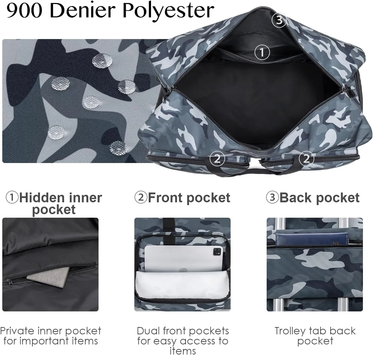 Travel Duffel Bags 85L,Gym Bag, Travel Bag, Duffle Bag for Men, Foldable Overnight Weekender Bags for Women & Men with Adjustable Shoulder Strap
