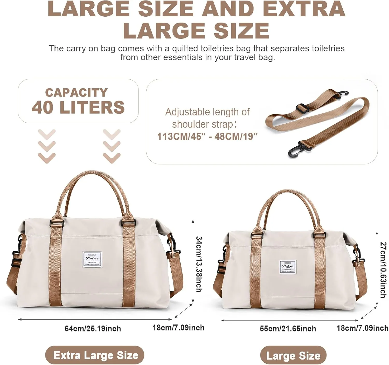 Travel Duffel Bag,Sports Tote Gym Bag,Shoulder Weekender Overnight Bag for Women