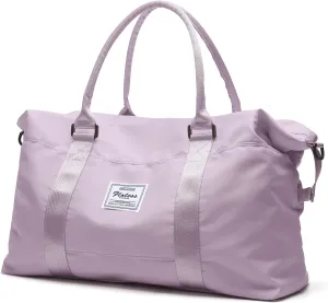 Travel Duffel Bag,Sports Tote Gym Bag,Shoulder Weekender Overnight Bag for Women