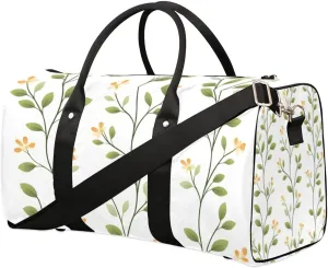 Travel Duffle Bag Flowers Branches Gym Bags for Men Women Travel Duffel Bags with Adjustable Shoulder Strap Carry On Weekender Bag