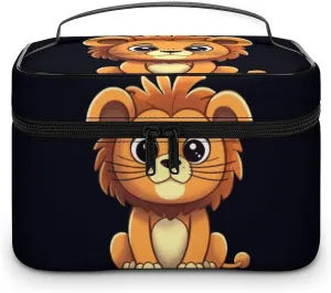Travel Toiletry Bag for Women And Men,Cute Cartoon Lion Toiletry Organizer, Makeup Bag Travel Organizer for Shampoo,Toiletries