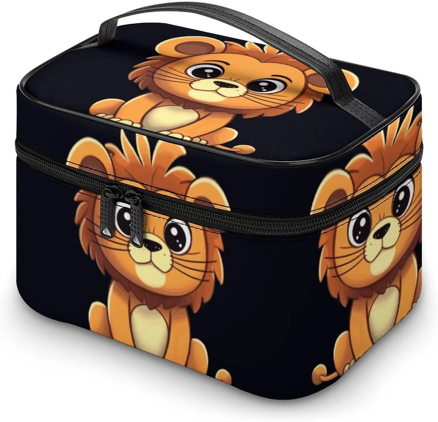 Travel Toiletry Bag for Women And Men,Cute Cartoon Lion Toiletry Organizer, Makeup Bag Travel Organizer for Shampoo,Toiletries