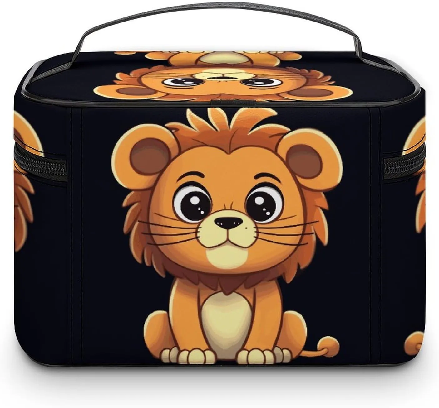 Travel Toiletry Bag for Women And Men,Cute Cartoon Lion Toiletry Organizer, Makeup Bag Travel Organizer for Shampoo,Toiletries
