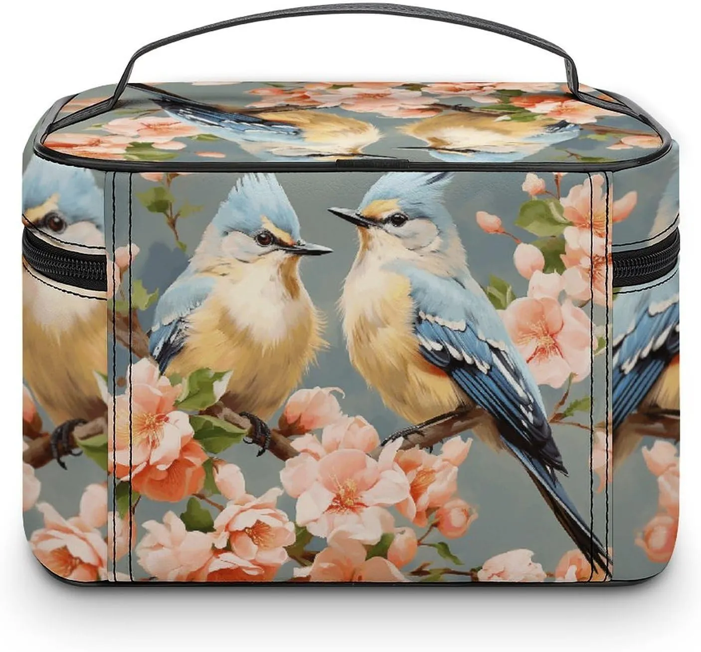 Travel Toiletry Bag for Women And Men,Flower And Bird Painting Toiletry Organizer, Makeup Bag Travel Organizer for Shampoo,Toiletries