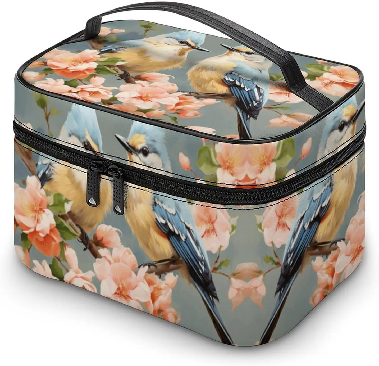 Travel Toiletry Bag for Women And Men,Flower And Bird Painting Toiletry Organizer, Makeup Bag Travel Organizer for Shampoo,Toiletries