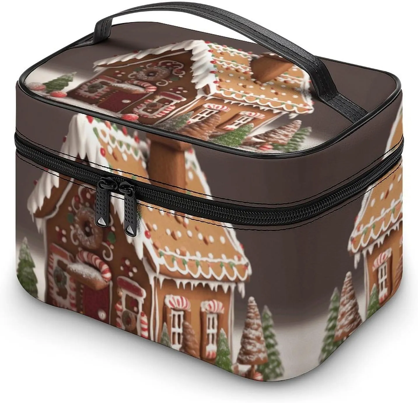 Travel Toiletry Bag for Women And Men,Gingerbread House Toiletry Organizer, Makeup Bag Travel Organizer for Shampoo,Toiletries