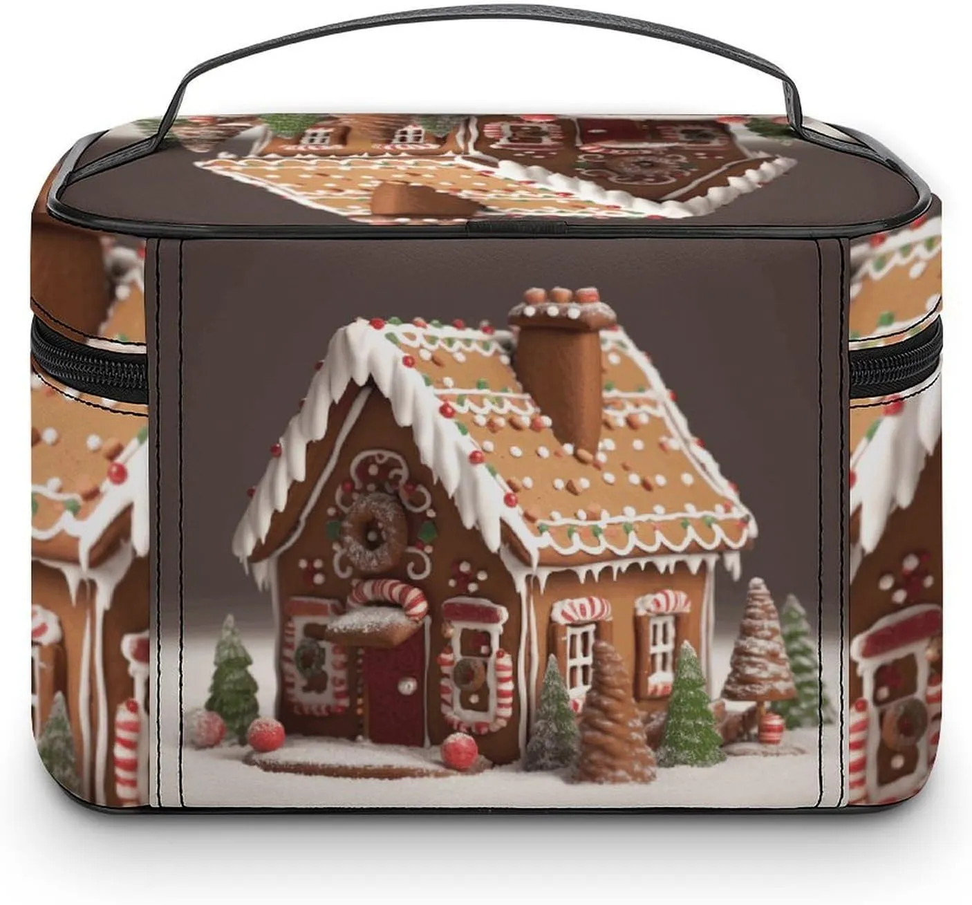 Travel Toiletry Bag for Women And Men,Gingerbread House Toiletry Organizer, Makeup Bag Travel Organizer for Shampoo,Toiletries