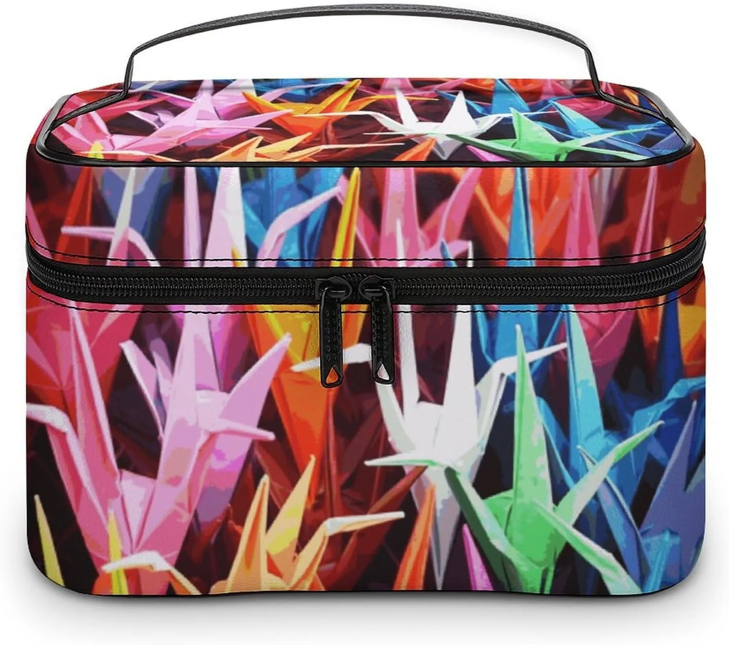 Travel Toiletry Bag for Women And Men,Origami Paper Cranes Toiletry Organizer, Makeup Bag Travel Organizer for Shampoo,Toiletries