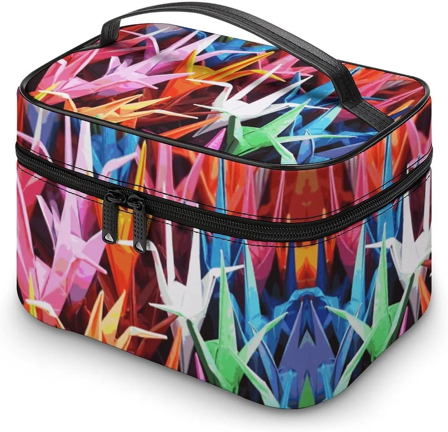 Travel Toiletry Bag for Women And Men,Origami Paper Cranes Toiletry Organizer, Makeup Bag Travel Organizer for Shampoo,Toiletries