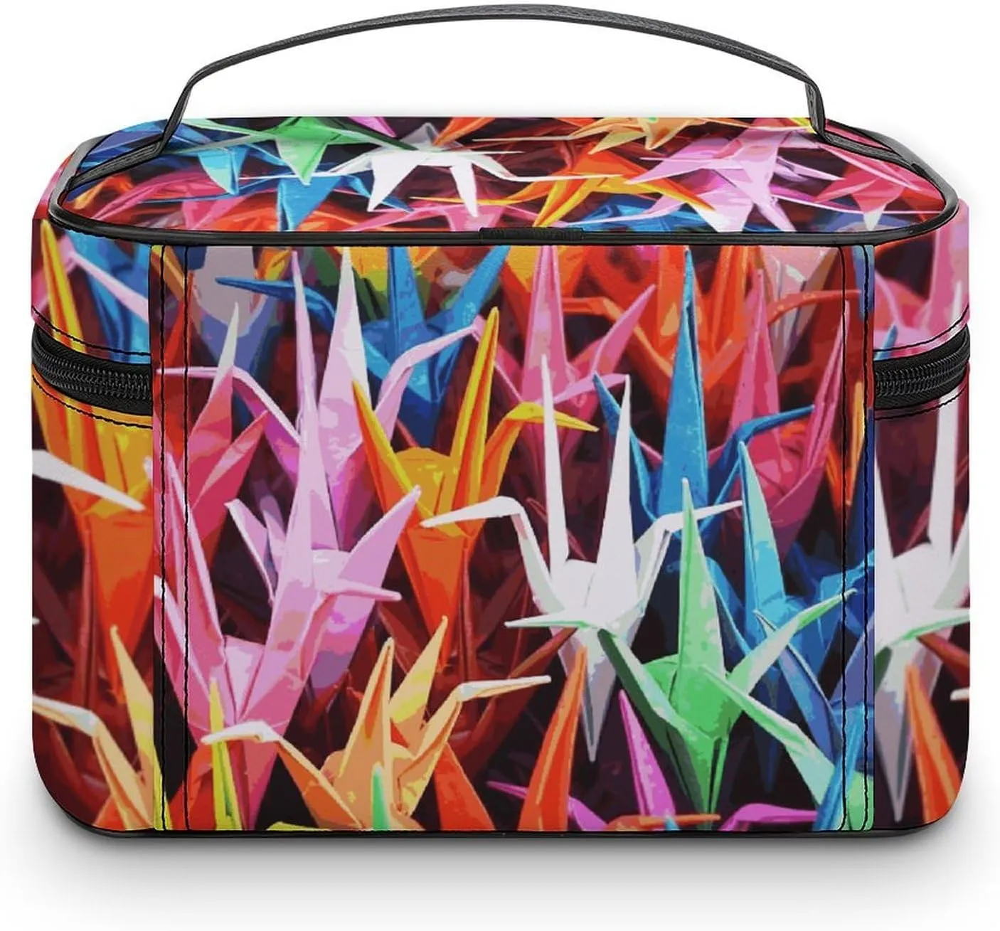 Travel Toiletry Bag for Women And Men,Origami Paper Cranes Toiletry Organizer, Makeup Bag Travel Organizer for Shampoo,Toiletries