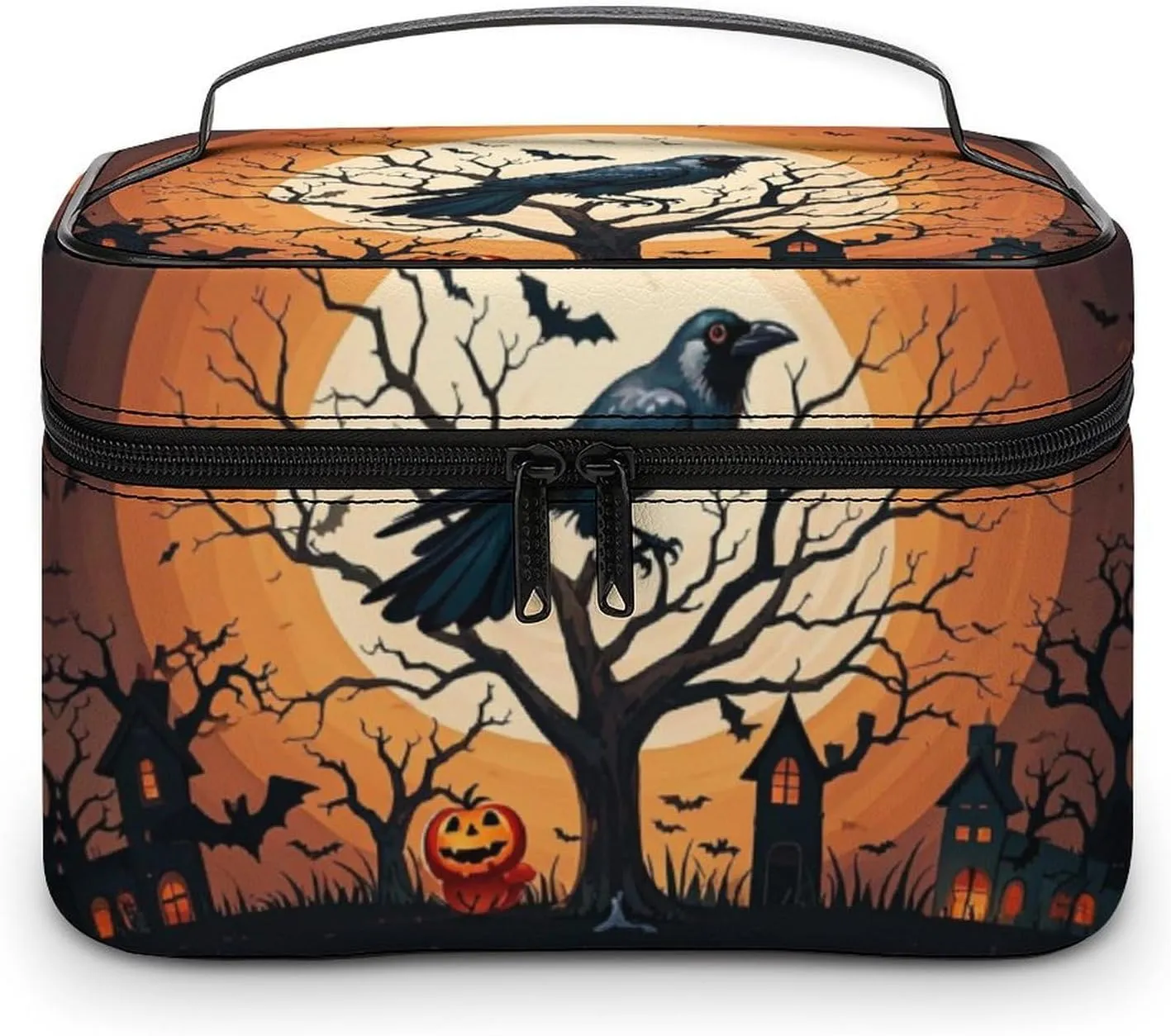 Travel Toiletry Bag for Women And Men,Raven Halloween Toiletry Organizer, Makeup Bag Travel Organizer for Shampoo,Toiletries